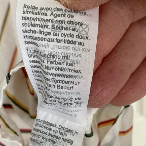 Madewell Womens Central Sadie Stripe Button-Up Shirt Size Small Oversized Cotton - Picture 6 of 9